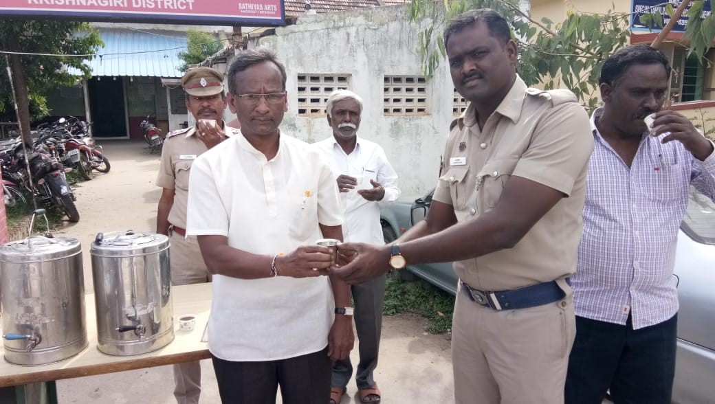 SAMPATH KUMAR  prepared & distributed Nilavembu alongwith  Bhaskaran Vice Chairman TTT